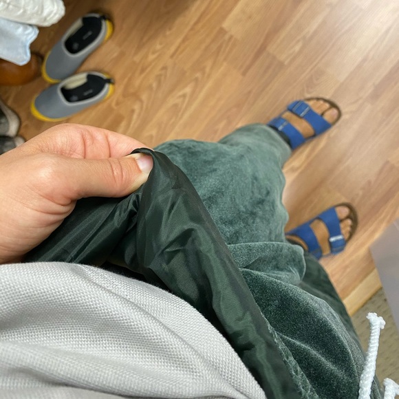 Green Velvet Joggers - Picture 4 of 9